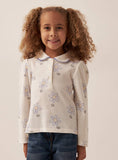 Juniors floral polo Fullsleeves tshirt