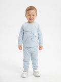 Juniors blue bear fleece shirt & pyjama set (set of 2) (winter)