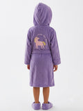 Juniors Unicorn Follow Your Dreams Towel Bathrobe with belt