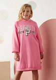 Peanuts pink fleece lined long hoodie (Winter)