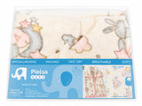 Pielsa bunny printed fleece zipped blanket