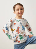 Juniors all over colorful dino fullsleeves tshirt