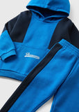 Matalan Blue Colorblock Fleece Hoodie & Jog Pants (Set Of 2) (winter)