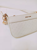 Anne Klein white textured ladies bag