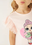 Lol doll printed frock with netted sleeves (Summer)