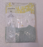 Juniors flower & Polka dots printed zipped sleepsuits (set of 3)