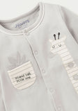 Juniors stand tall little one grey sleepsuit