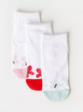 Juniors butterfly multi socks (pack of 3)