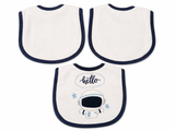 Juniors Hello Astronaut bib(set of 3)(waterproof)