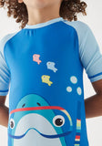Juniors fish printed swimsuit