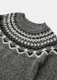 Matalan grey knitted & printed pullover (Winter)