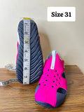 Nike pink perforated sandals