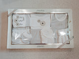 Juniors grey floral embroidered starter gift set (set of 14)