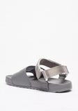 Kappa grey sandals with hook and loop closure