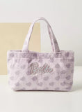 Barbie lilac heart plush handbag
