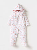 Juniors all over pastel floral printed sleepsuit (Winter)
