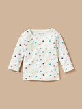 Juniors multicolor hearts printed shirt & pyjama set (set of 2)