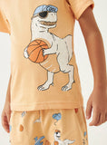 Juniors dino printed shirt & shorts set (set of 2) (Summer)