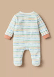 Juniors hey there jungle stripe printed sleepsuit