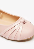 Missy Pink lined loop ballerinas