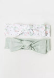 Juniors cherry print bib & headband (set of 4)