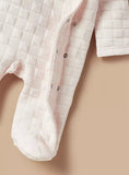 Giggles check embossed padded sleepsuit (Winter)