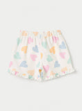 Juniors all over hearts printed shorts (Summer)