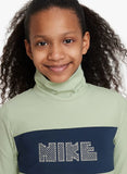 Nike green girls turtle neck shirt
