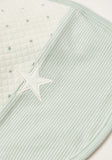 Giggles white textured star bib