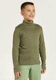 Junior solid turtle neck green shirt with long sleeves (Winter)