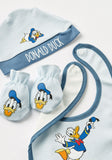 Disney Donald duck bib,cap & mittens (set of 3)