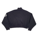 Adidas Black Women Cropped Pullover (Winter)