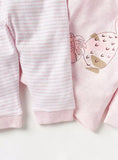 Juniors pink pineapple shirt & pyjama set (set of 2)