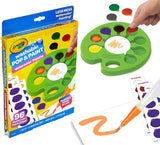 Crayola washable pop & paint watercolor palette with refillable water brush & 96 paint chips