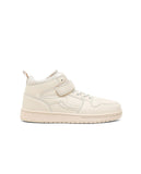 R&B cream perforated textured shoes