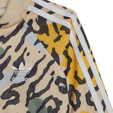 Adidas beige camouflage zipped pullover & jog set (set of 2)