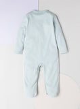 Giggles blue bow sleepsuit