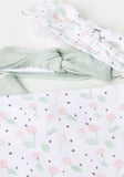 Juniors cherry print bib & headband (set of 4)
