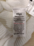 Eligo white floral frill knitted pullover (Winter)