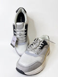 R&B grey & white colorblock textured shoes