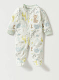 Juniors pastel tropical embroidered sleepsuit