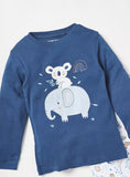 Juniors koala & elephant shirt & pyjama set (set of 2)