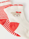 Juniors bear textured socks (pack of 2)