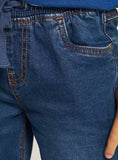 Juniors boys denim jeans with drawstring