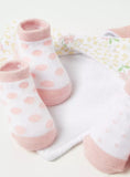 Juniors love grows here bandana bib & booties(set of 4)
