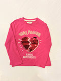 Juniors always & forever sequins tshirt
