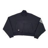 Adidas Black Women Cropped Pullover (Winter)