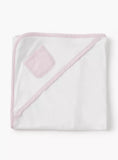 Giggles pink receiving hooded blanket