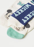 Disney Mickey Mouse Print Ankle Length Socks - Set of 3
