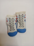 Juniors white lace printed skidders